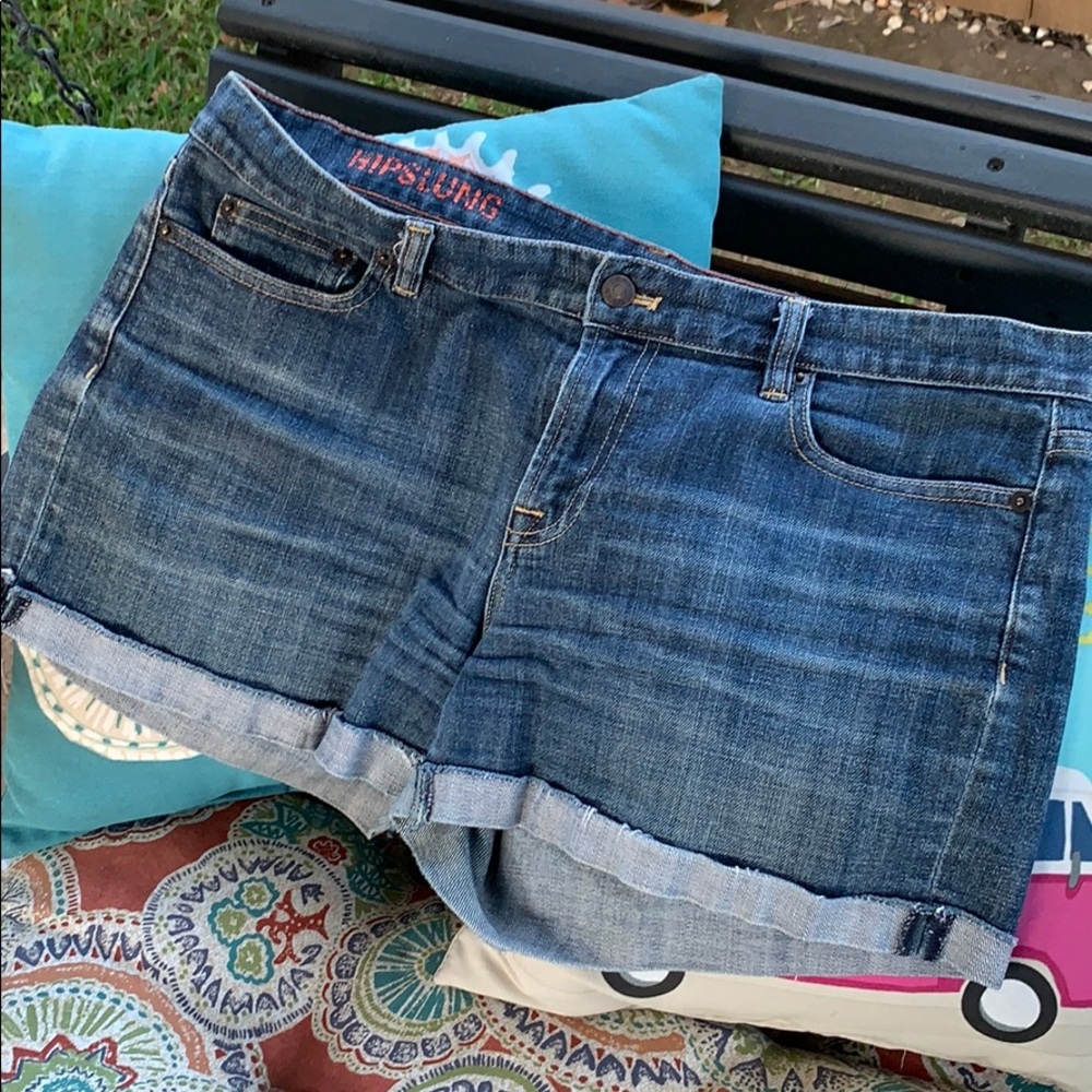 Jcrew hipslung jean shorts